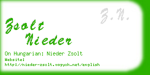 zsolt nieder business card